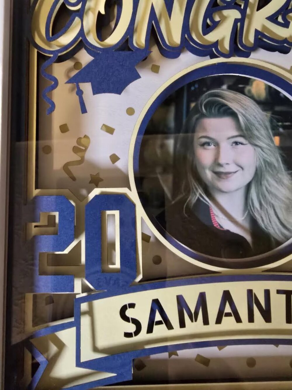 2026 Graduate Layered Shadow Box - Picture 3 of 6